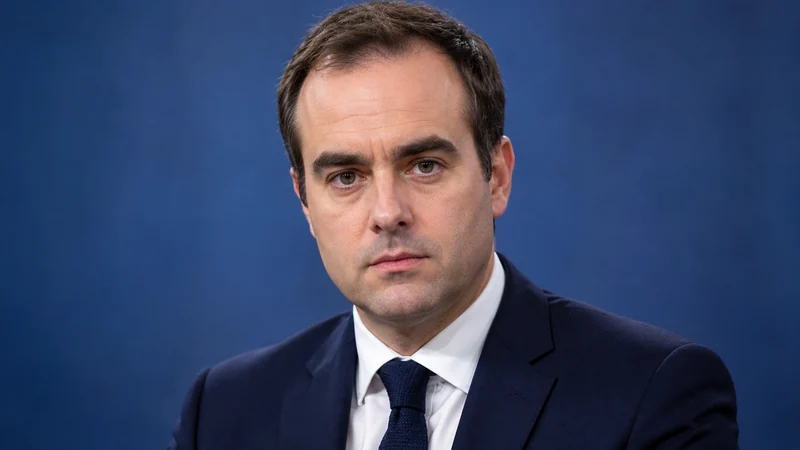 Ritratto editoriale IA neutrale di Sébastien Lecornu, primo ministro francese, senza ricostruire la riunione o gli scontri.