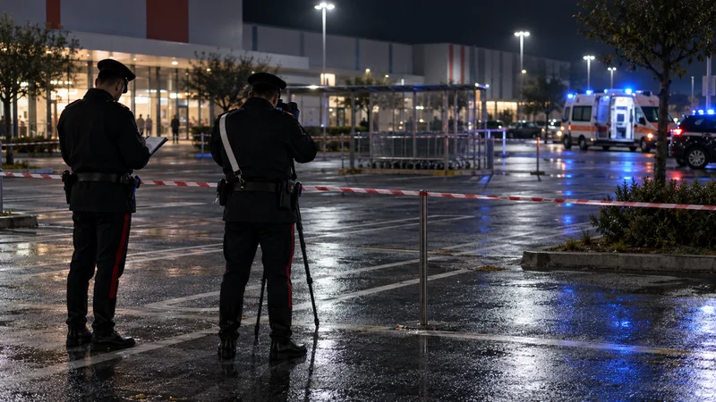 Carabinieri documentano un’area vuota nel parcheggio di un centro commerciale a Marcianise
