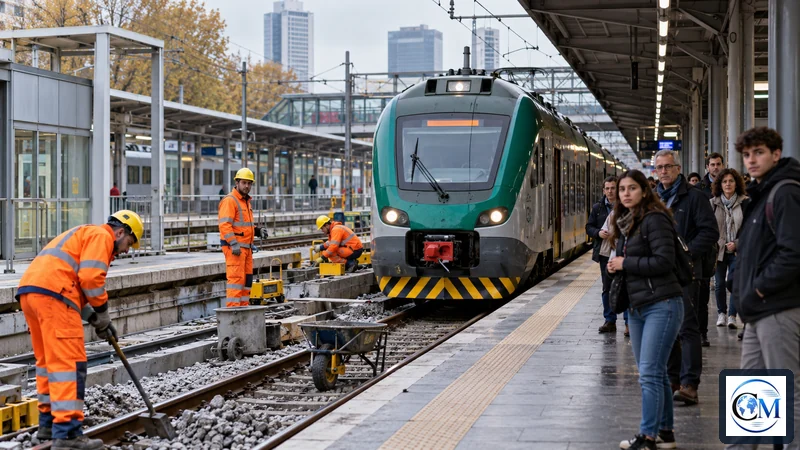 Illustrazione editoriale dell’avviso: Milano Greco Pirelli, lavori dal 23 al 26 ottobre: treni modificati
