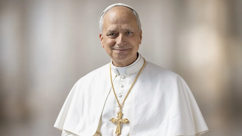 Ritratto editoriale IA neutrale di Papa Leone XIV.