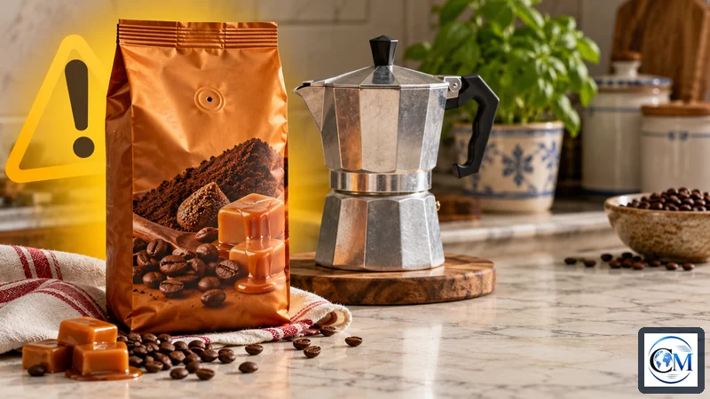 Illustrazione editoriale dell’avviso: Richiamo Bialetti Perfetto Moka Caramello: lotto e scadenza
