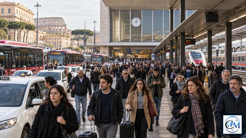 Illustrazione editoriale dell’avviso: Sciopero generale del 30 ottobre: gli orari per treni, voli e autostrade